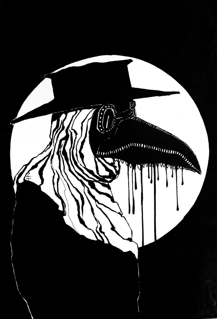 Plague Doctor - My, Art, Plague Doctor, Artist, League of Artists