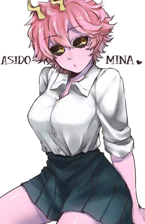 Мина Ашидо - Аниме, Anime Art, Арт, Mina Ashido, Boku no Hero Academia, Подборка, Длиннопост, Ashido mina