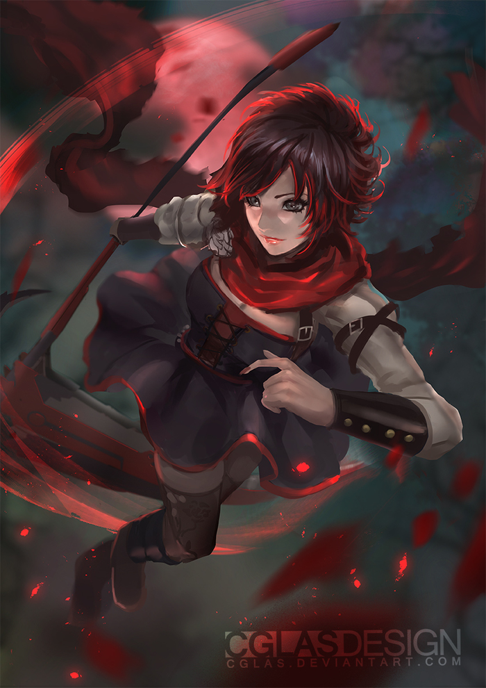 Ruby Rose by CGlas - RWBY, Ruby rose, Anime art, Serials, Not anime, Art, Deviantart, 