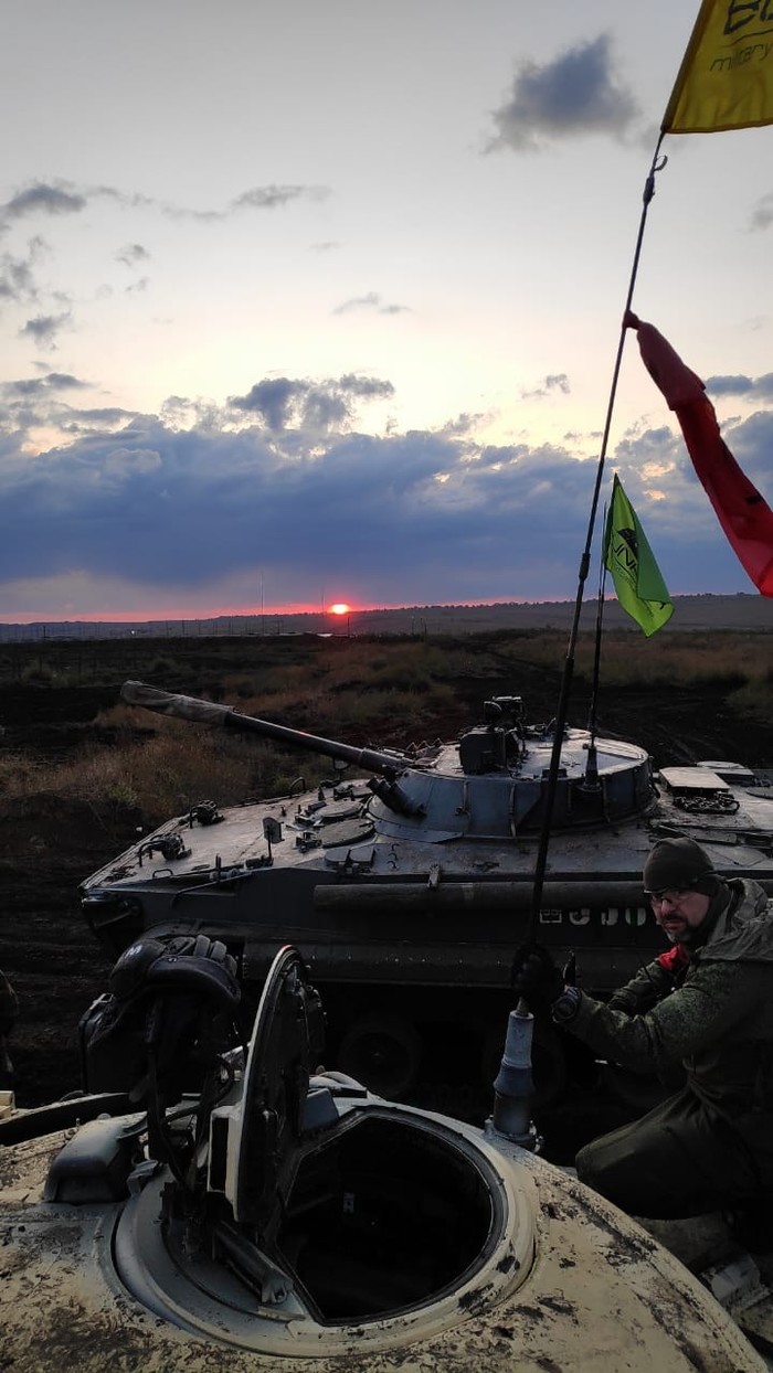 Game series Zarya. Photo of a teammate. September 2019. - My, Sunrises and sunsets, Military equipment, beauty