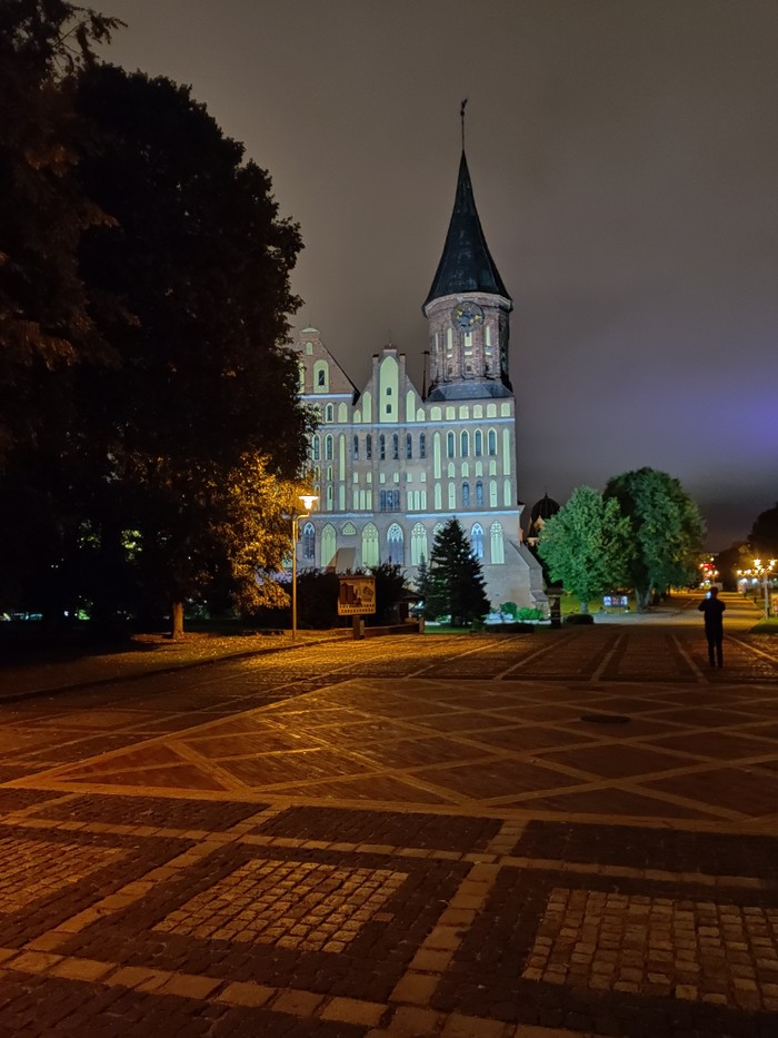 Night Kaliningrad - Kaliningrad, Cathedral, , Night shooting, Fisheries
