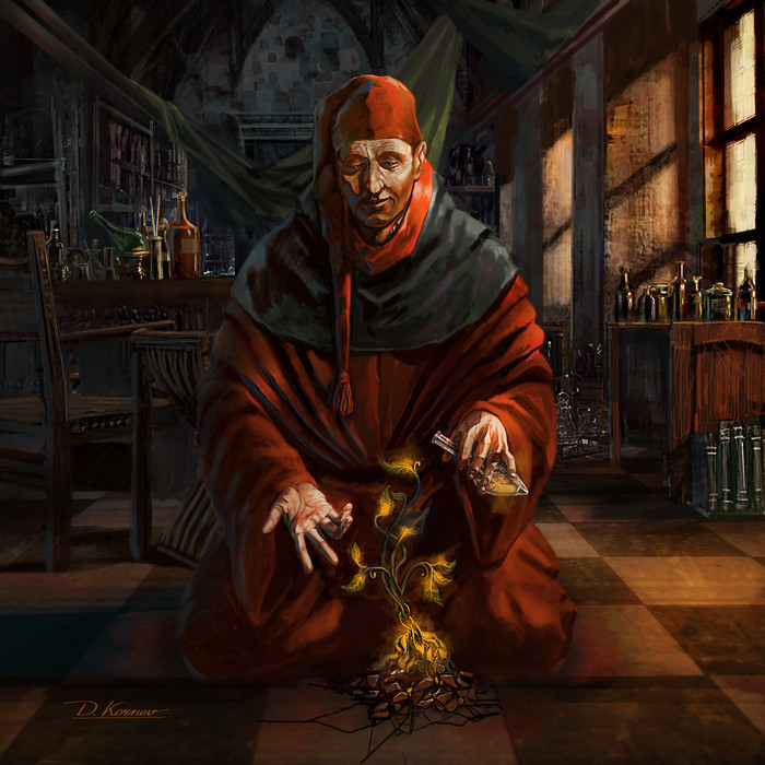 Alchemist - Art, Drawing, Alchemy, Alchemist, 