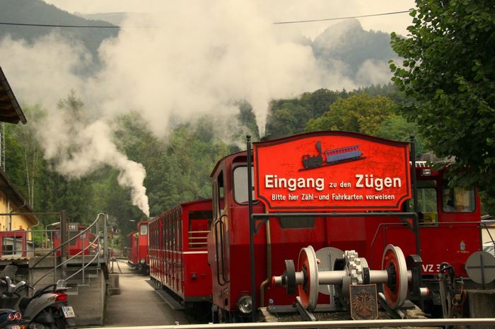 Schafbergbahn: the steepest cog railway in Austria. - Railway, Austria, Longpost, Locomotive, Gear rail, Video