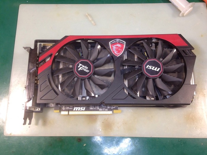 Rescue of the MSI R9 270X Gaming video card after a thoughtless frying by warmers - My, Repair of equipment, Video card, , Warming up, Rukozhop, Bad service, Longpost