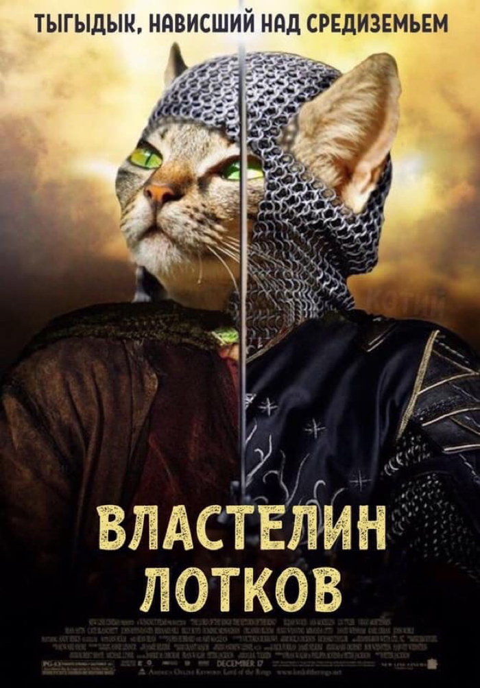 Lord)) - cat, Lord of the Rings, Movies, Alternate poster, Photoshop, Movie Posters