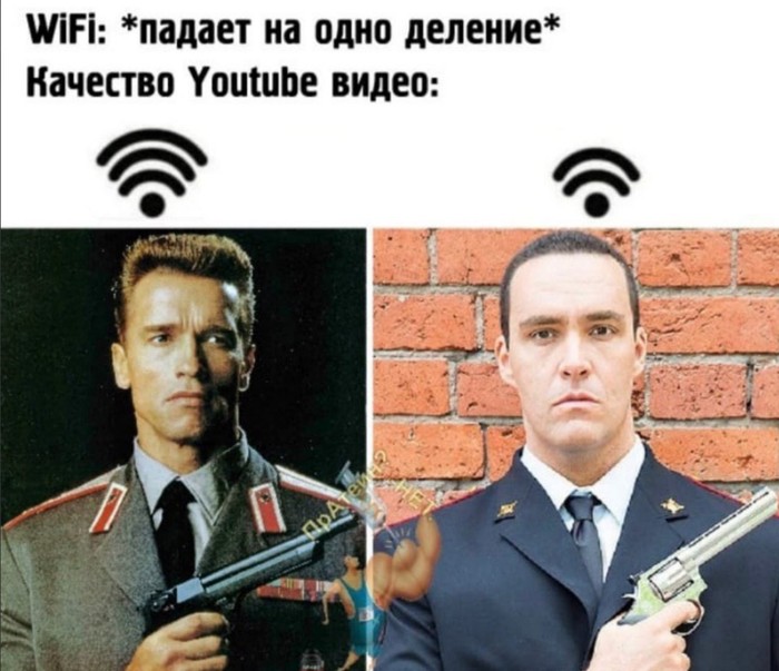 Quality drops - Arnold Schwarzenegger, Kuritsyn, Youtube, Wi-Fi, Picture with text, Alexander Nevsky (actor)