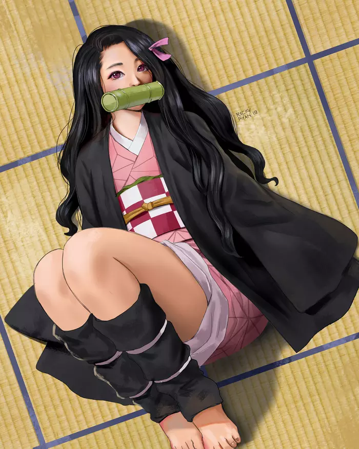 Nezuko - DeviantArt, Арт, Рисунок, Anime Art, Kimetsu no Yaiba, Nezuko Kamado, Rickyryan Art