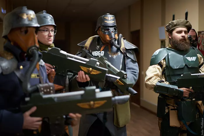 Polygon RPG Warhammer 40k: Left 2 Die, photo part 1 - Longpost, Cosplay, Warhammer 40k, Imperial guard, Warhammer cosplay, Live Action RPG, Chaos