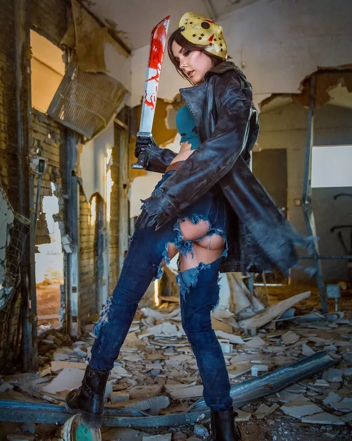 Соблазнительный косплей на Джейсона Вурхиза (Jason Voorhees) — какая девушка вам больше по душе? Косплей, Девушки, Джейсон Вурхис, Длиннопост