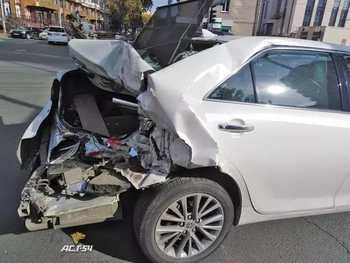 Camry hatchback - Road accident, Novosibirsk, Toyota Camry