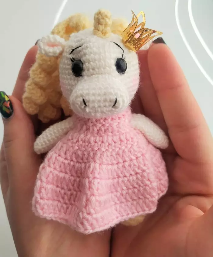 Unicorn - My, Unicorn, Crochet, Knitted toys, Soft toy, Longpost