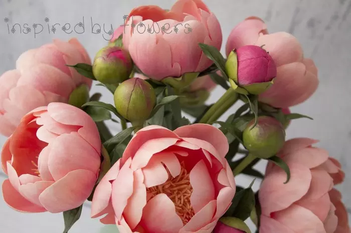 Peonies from foamiran - My, Flowers, Needlework without process, Peonies, Creation, DIY flowers, Longpost