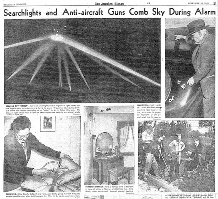 The Battle of Los Angeles: The false alarm that plunged the city into chaos - My, Interesting, USA, Informative, Japan, Facts, America, The Second World War, Story, Video, Longpost