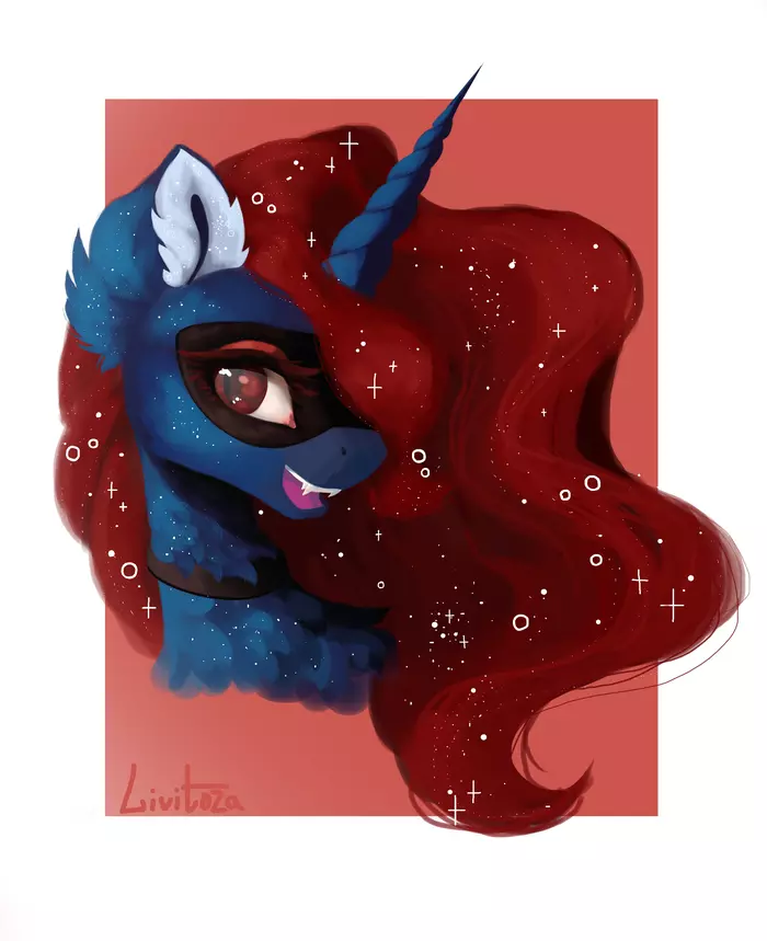 Blood Luna by Livitoza - My, My little pony, Princess luna, Livitoza