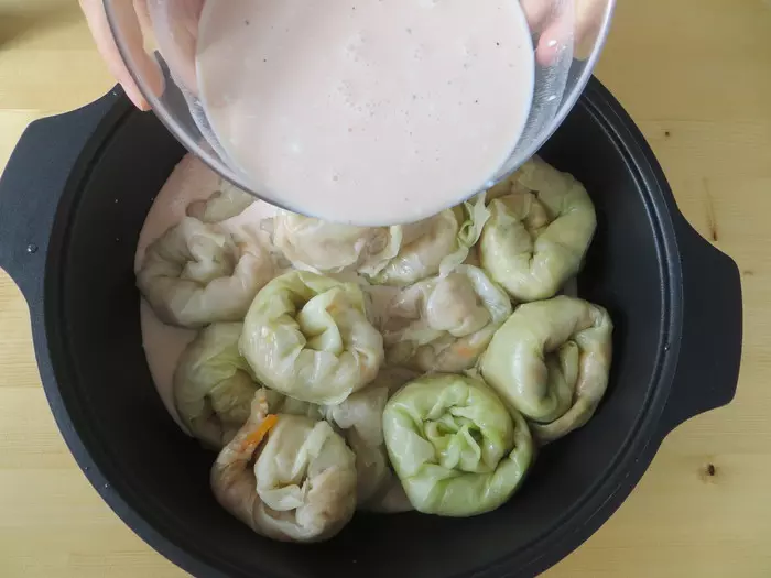 Frozen cabbage rolls - My, Cooking, Food, Recipe, Other cuisine, Cabbage rolls, Preparation, Yummy, Video, Longpost, Video recipe