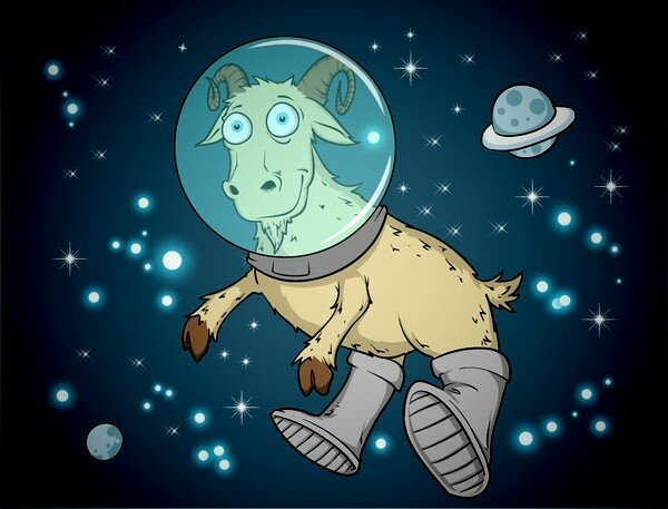 One time my goat got into space - My, Story, Humor, Poems, Goat, Space, Life stories, Fantasy