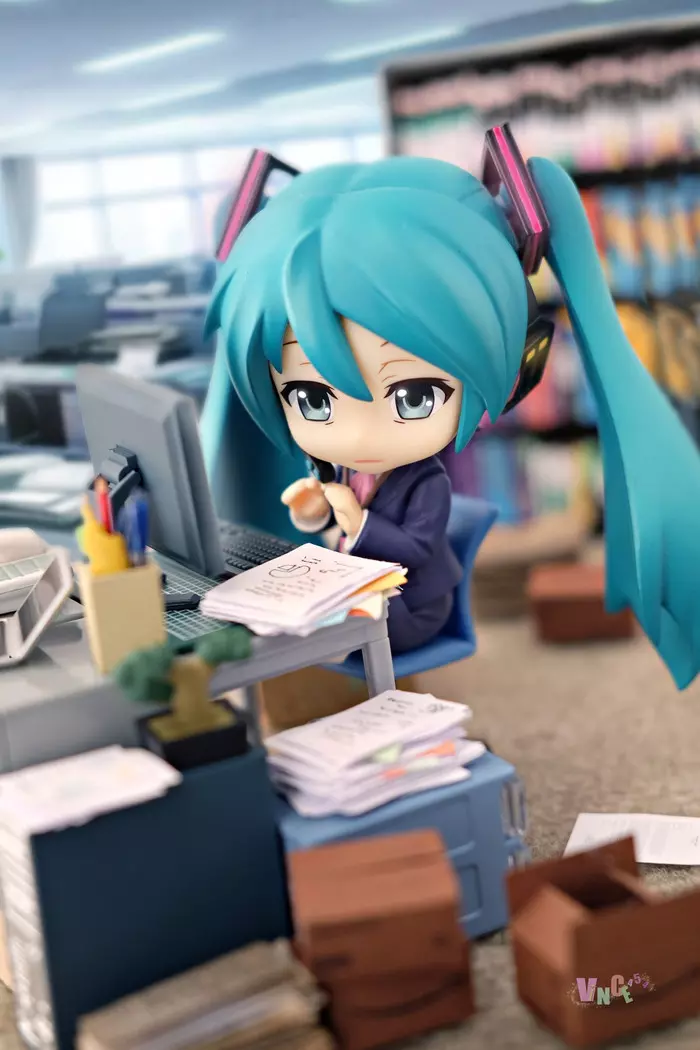 Anime figure #53 (Miku's Hard Life) - Anime, Not anime, Vocaloid, Hatsune Miku, Figurine, Work, Figurines