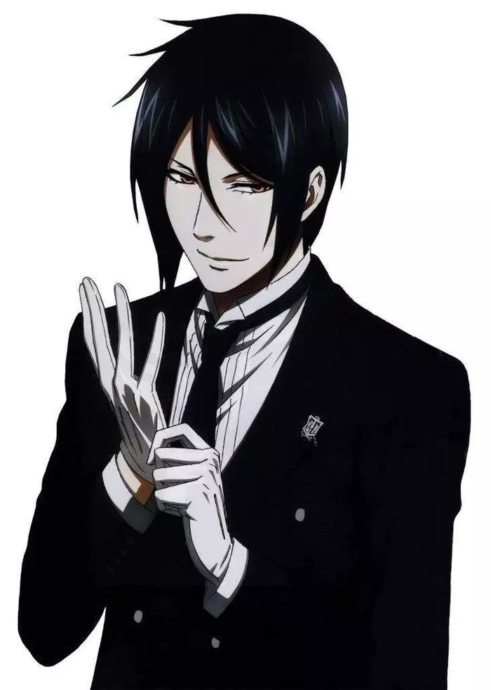 The butler of the Phantomhive family is Sebastian. - Sebastian, Anime