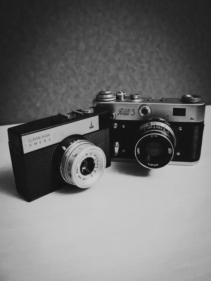 Soviet photographic equipment - My, The photo, , Photographic equipment, Shift8m, FED-3, Longpost, Soviet technology