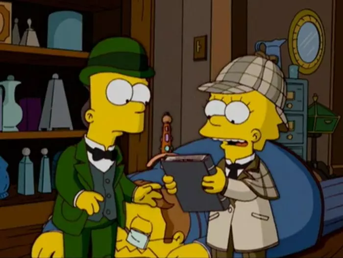 Simpsons for every day [October 14] - The Simpsons, Every day, Sherlock, Sherlock Holmes, Arthur Conan Doyle, Longpost
