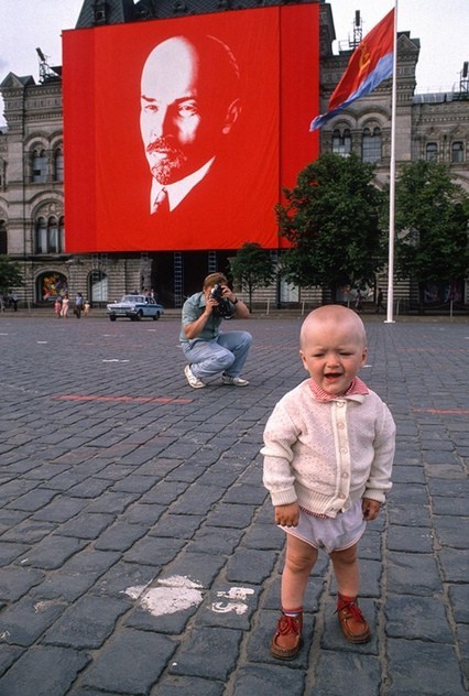 Москва и Ленин 1989 год - СССР, Москва, Длиннопост