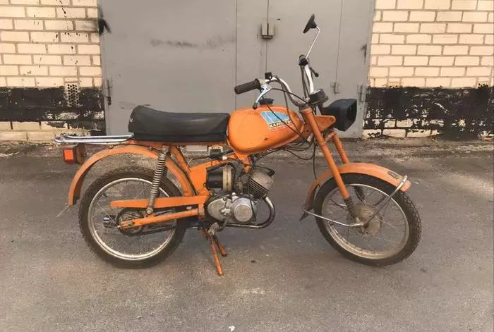 Found a new moped Karpaty-2, forgotten in the garage for 30 years - Moped, Carpathians, Longpost