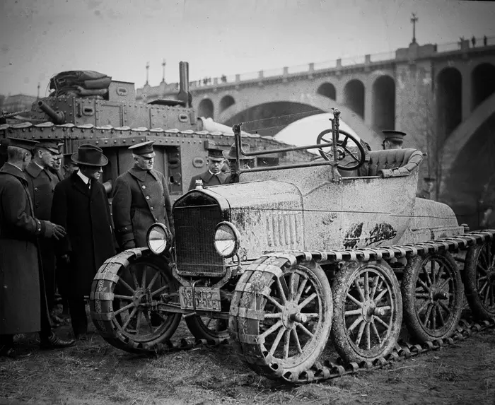 Военный вездеход на базе Форд Т, США, 1921 год - Ретро, Вездеход, Форд, Форд т, Армия США, Фотография, Военные технологии, Ford Model t