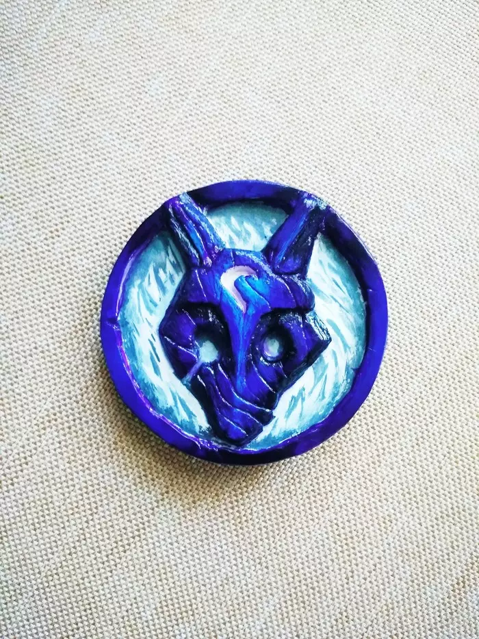 Icon of Kindred from the game League of Legends - My, Icon, Needlework without process, League of legends, Mask, Needlework, Backpack, Computer games