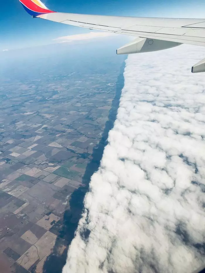 cold front - cold front, Clouds, Sky, Nature, The photo, Aerial photography