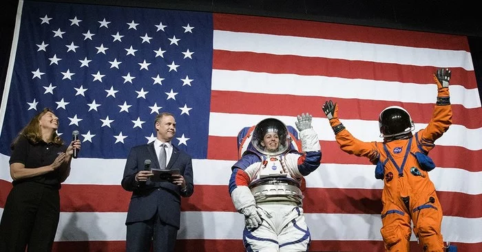 NASA showcases new xEMU spacesuit - Space, Cosmonautics, NASA, Presentation, Technologies, Longpost, Spacesuit