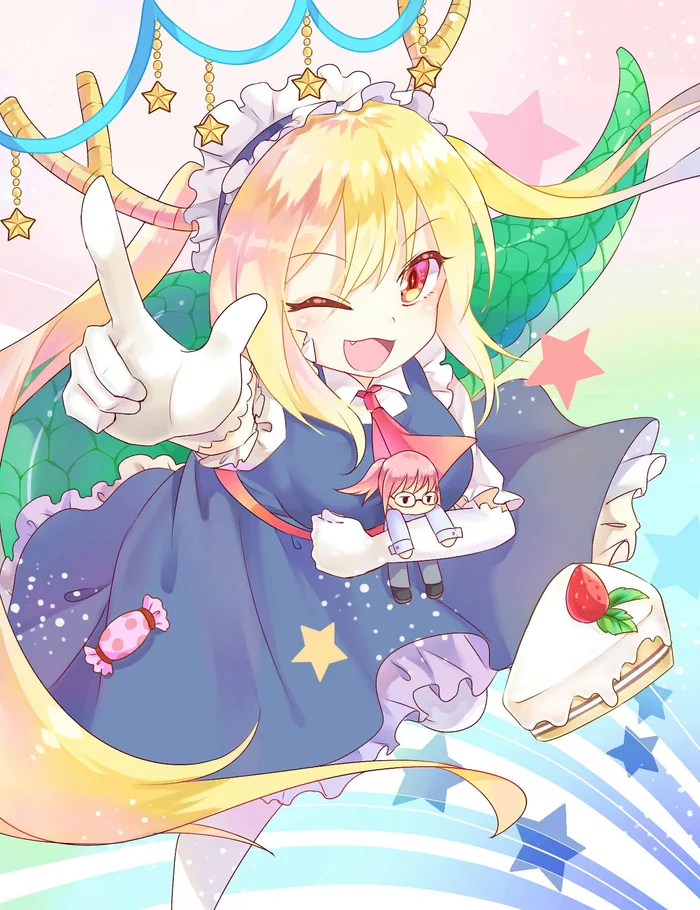 Sweet Tohru - Kobayashi-san chi no maidragon, Kobayashi, Anime art, Anime, Tooru