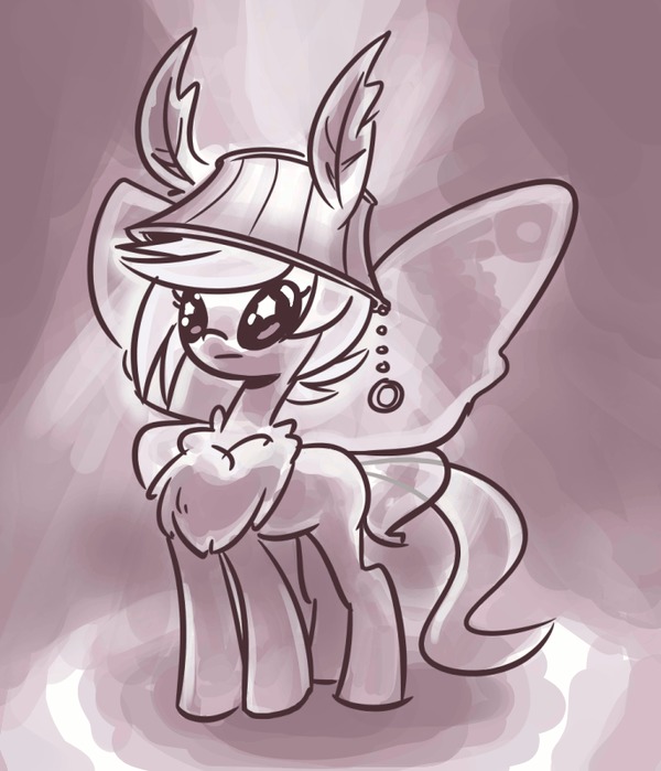 Ламповая моль My Little Pony, Original Character, Гифка, Мотылек
