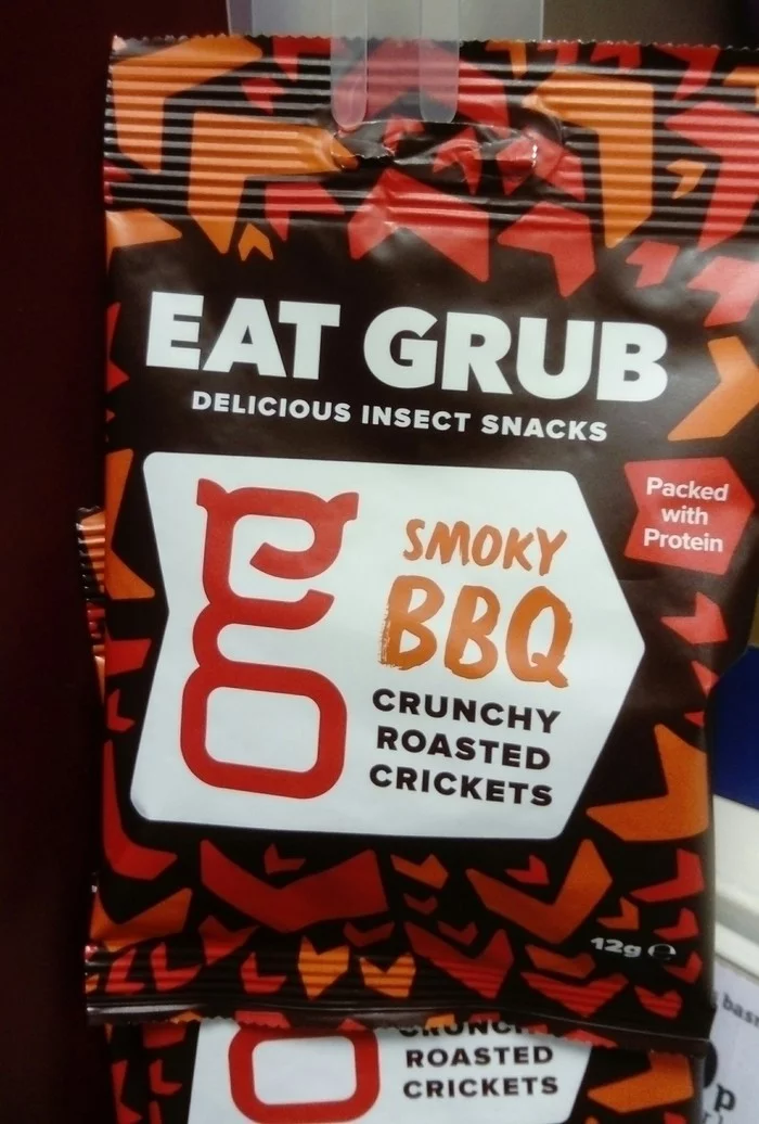 Insect snack in the shop - My, Food, Fancy food, Score, Suddenly, Insects, Crickets, Products, England