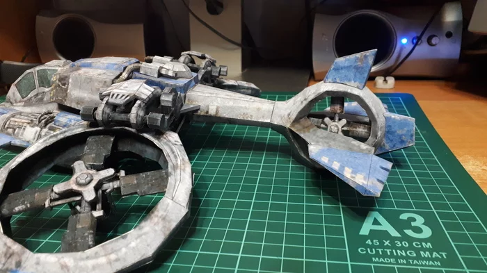 Завёл свою Banshee - Моё, Papercraft, Pepakura, Starcraft, Хобби, Рукоделие без процесса, Своими руками, Бумажный моделизм, Авиация, Длиннопост