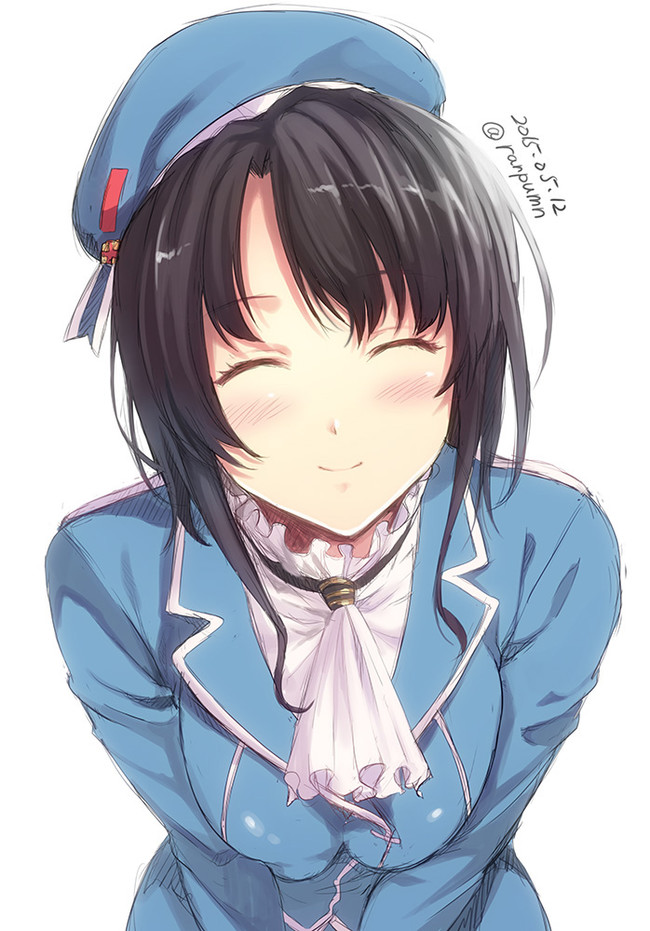 Takao - Kantai collection, Takao, Anime, Anime art, Smile