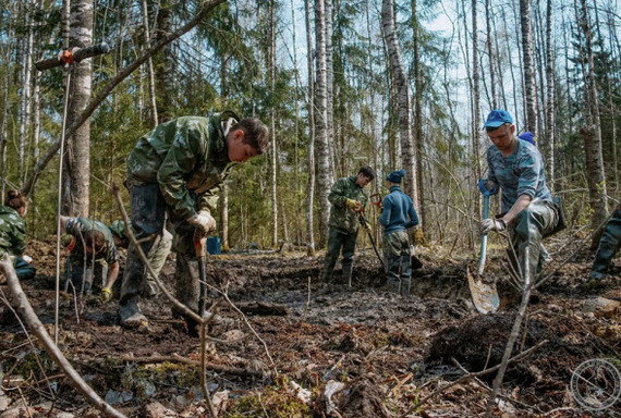 Страшная находка поискового отряда: Ребенок до конца сжимал в руке куклу - Поисковик, Находка, Раскопки, Великая Отечественная война, Россия, Негатив