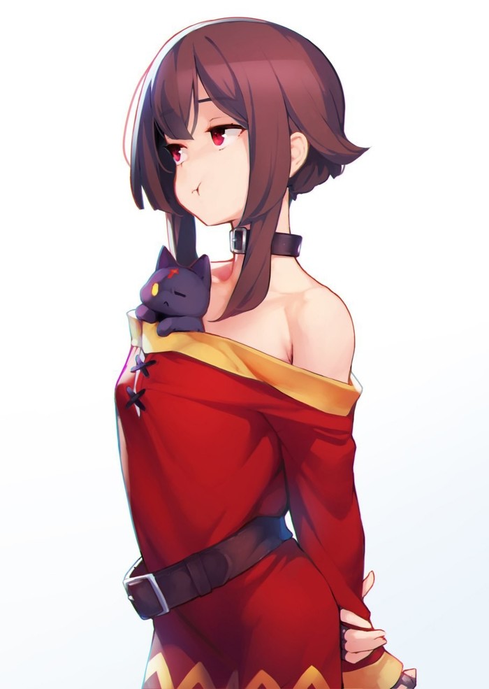 New_Post_4 Anime Art, , Megumin, Konosuba, , Chomusuke