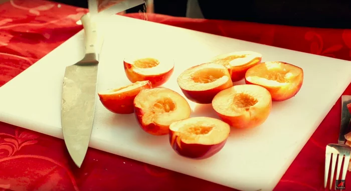 PEACHES ON THE GRILL OR IN THE OVEN - My, Recipe, Video recipe, Фрукты, Dessert, Cooking, League of Cooking, Video, Longpost