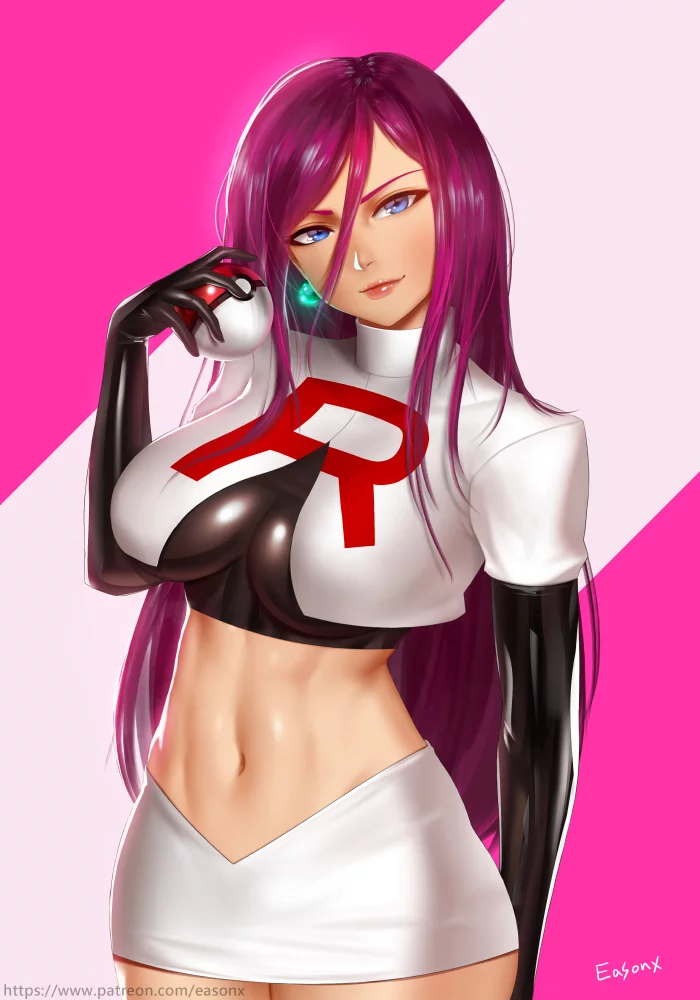 Team Rocket Jessie - DeviantArt, Арт, Рисунок, Аниме, Покемоны, Команда R, Easonx, Джесси (Покемоны)