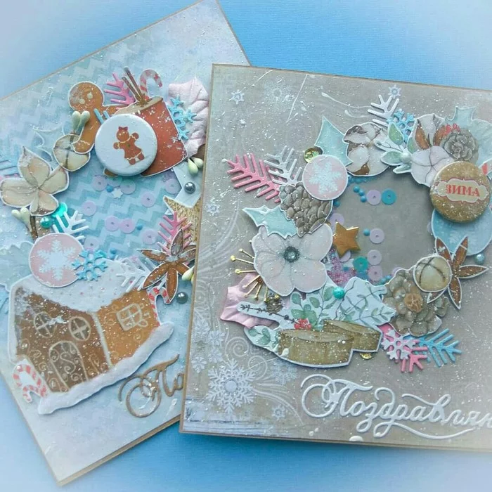 Handmade cards. - My, Needlework without process, Creation, Scrapbooking, Scrapbooking postcards, Flowers, Longpost