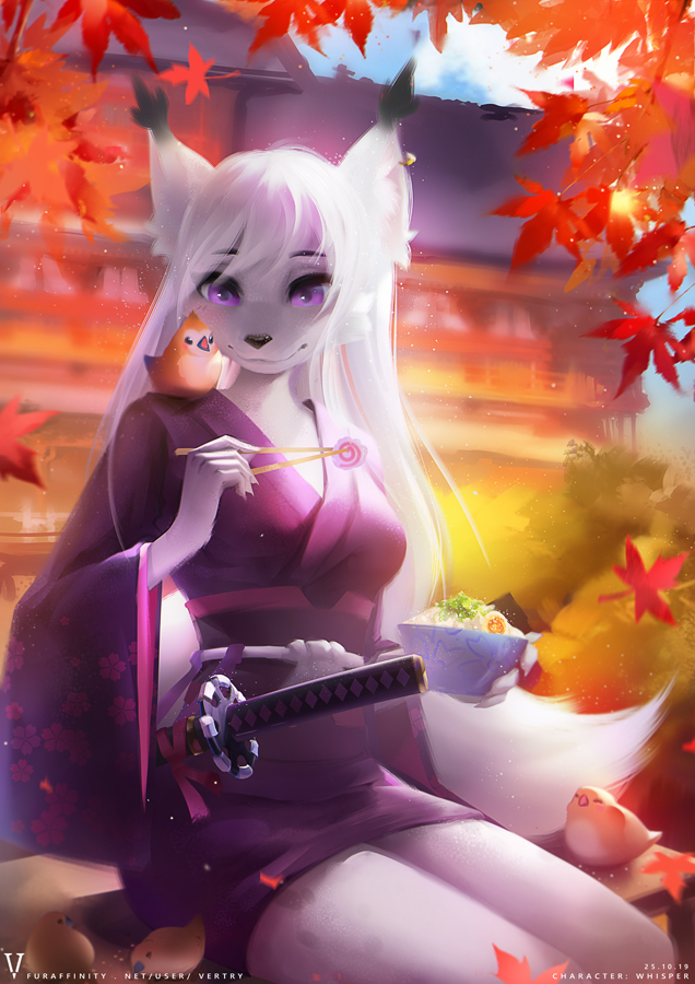 Tasty dinner! - Furry, Art, Vertry, Food, Autumn