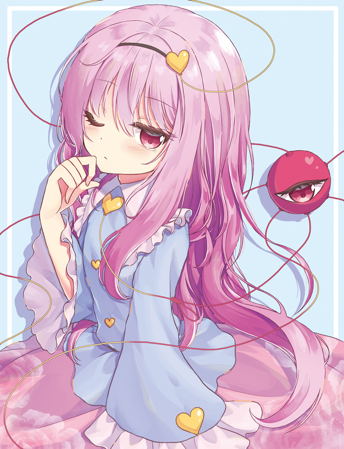 Komeiji Satori Touhou, Komeiji Satori, Anime Art, ,  , Beni kurage