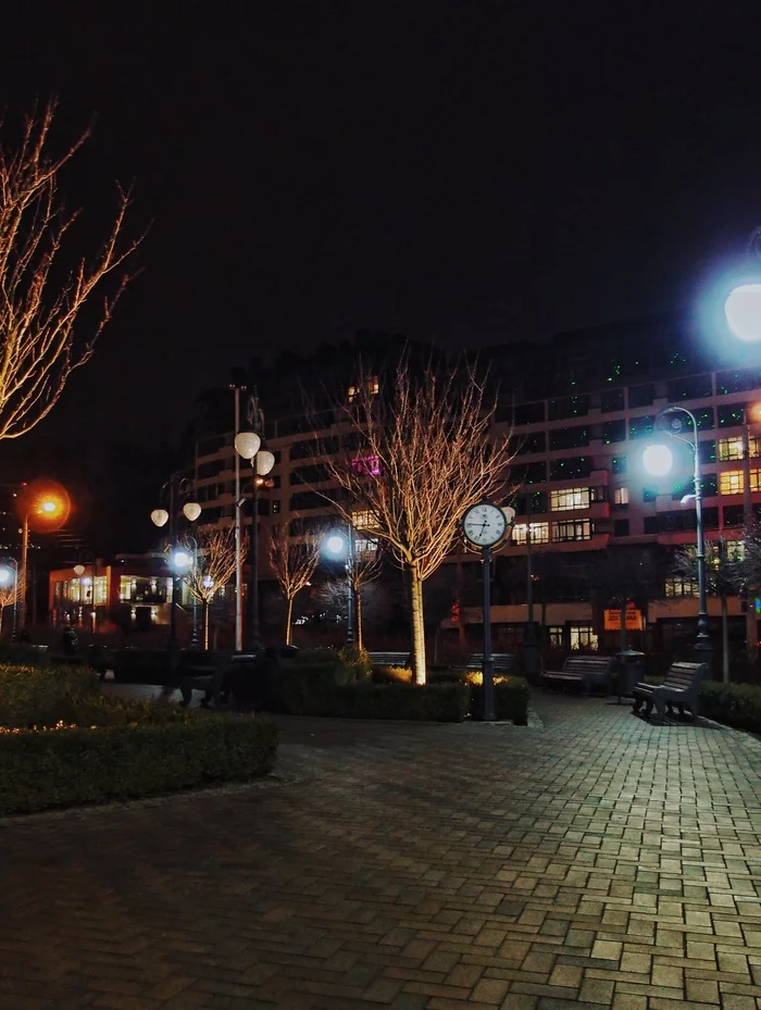 Evening square - My, The photo, The park, Evening