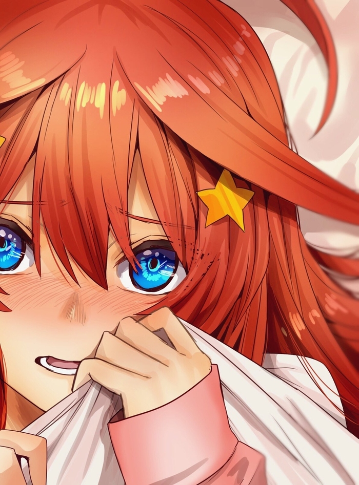 Itsuki Nakano , , Anime Art, Gotoubun No Hanayome, The Quintessential Quintuplets, Nakano Itsuki, , Pixiv