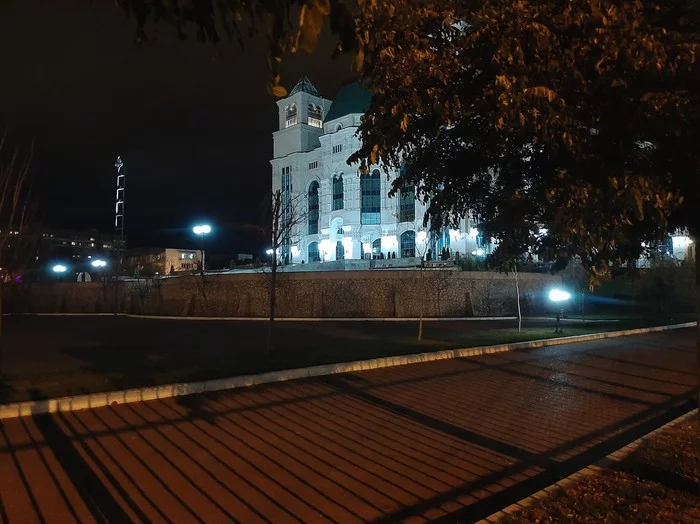 Astrakhan - My, The photo, Astrakhan, Theatre, Night, The park