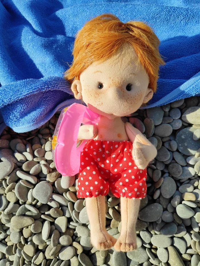 Traveler Gosha - My, Doll, Textile doll, Interior doll, Needlework without process, Longpost