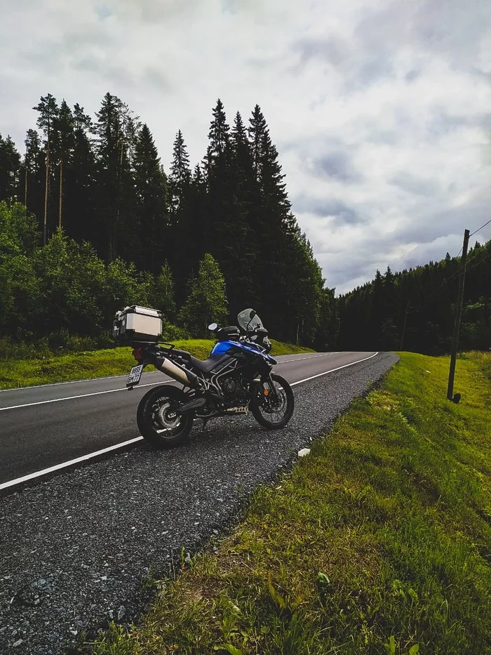 Around Lake Ladoga and Onega by motorcycle - My, Moto, Motorcycles, Motorcycle travel, Карелия, sights, Waterfall, Longpost