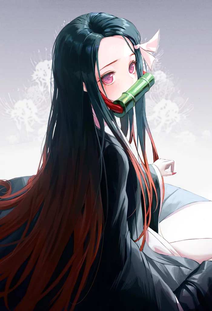 Nezuko Kamado by OKAZU - Anime, Art, Anime art, Nezuko Kamado, Kimetsu no yaiba, Pixiv