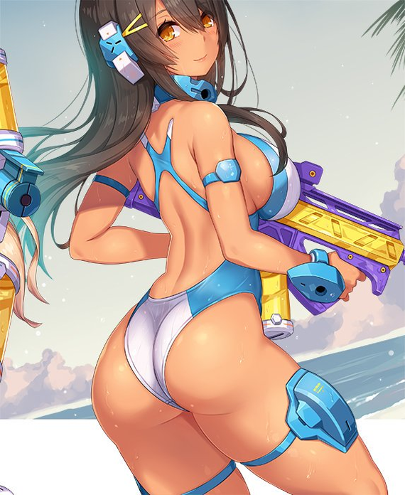 Ii Hippu no Hi - NSFW, Anime, Anime art, Booty, Hips, Thighs, Swimsuit, Underwear, Longpost, Pantsu