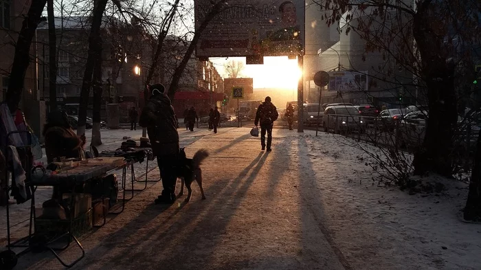 Первый снегопад в Новосибирске - Моё, Новосибирск, Снег, Фотография